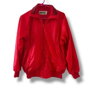 Vintage Puma Red Zip Up Track Jacket Women’s Size XL Athletic Sporty Y2K